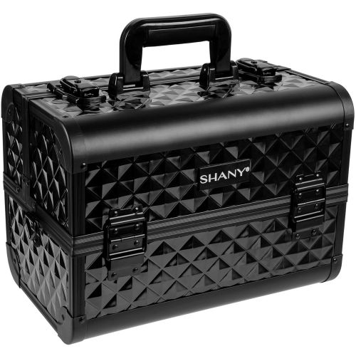  SHANY Cosmetics SHANY Premier Fantasy Collection Makeup Artists Cosmetics Train Case - Black Diamond