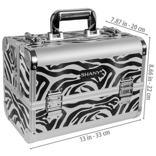  SHANY Cosmetics SHANY Premier Fantasy Collection Makeup Artists Cosmetics Train Case - Black Diamond