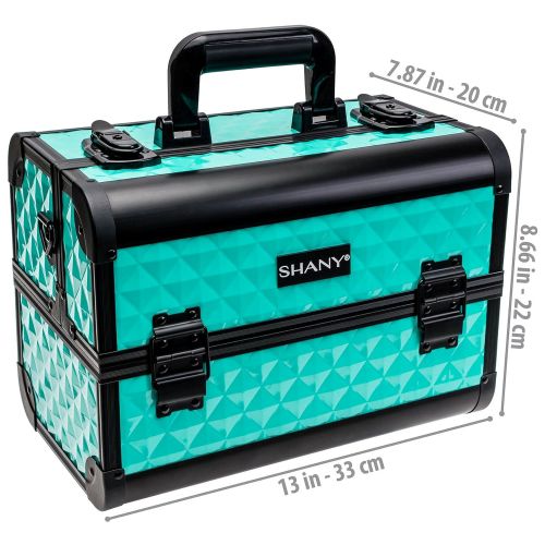  SHANY Cosmetics SHANY Premier Fantasy Collection Makeup Artists Cosmetics Train Case - Black Diamond