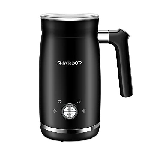  SHARDOR Electric Milk Frother and Steamer, 4 in 1 Large Capacity 10.2 oz/300ml Cold/Hot Automatic Milk Frother & Warmer, Foam Maker for Coffee, Cappuccino, Latte, Macchiato, Chocol