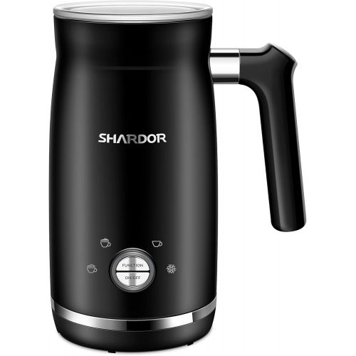  SHARDOR Electric Milk Frother and Steamer, 4 in 1 Large Capacity 10.2 oz/300ml Cold/Hot Automatic Milk Frother & Warmer, Foam Maker for Coffee, Cappuccino, Latte, Macchiato, Chocol