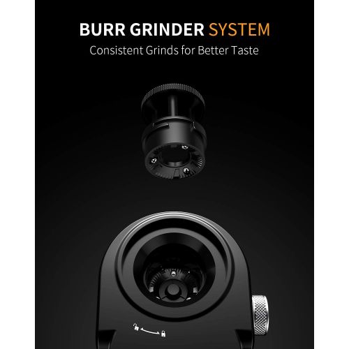  [아마존베스트]SHARDOR Electric Burr Coffee Grinder 2.0, Adjustable Burr Mill with 16 Precise Grind Setting for 2-14 Cup, Black
