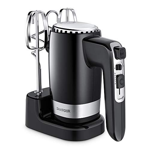  [아마존베스트]SHARDOR Hand Mixer Powerful 300W Ultra Power Electric Hand Mixer with Turbo for Whipping Mixing Cookies, Brownies, Cakes, Dough Batters