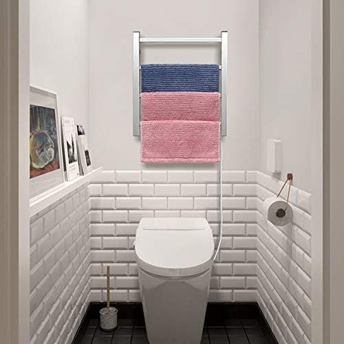  SHARNDY Towel Warmers Heated Towel Rail Square Bars ETW13-2A Towel Warmer for Bathroom Polish Chrome