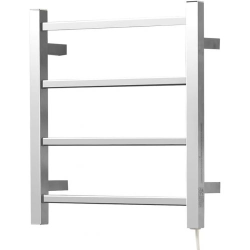  SHARNDY Towel Warmers Heated Towel Rail Square Bars ETW13-2A Towel Warmer for Bathroom Polish Chrome