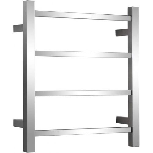  SHARNDY Towel Warmers Heated Towel Rail Square Bars ETW13-2A Towel Warmer for Bathroom Polish Chrome