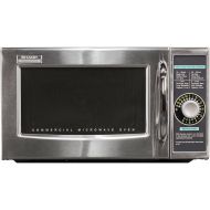 Sharp R-21LCFS Medium-Duty Commercial Microwave Oven with Dial Timer, Stainless Steel, 1000-Watts, 120-Volts, One Size