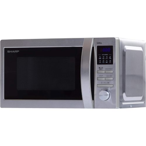  Sharp R622STWE Mikrowelle / 800 W / 20 L Garraum / Grill / silber / schwarz