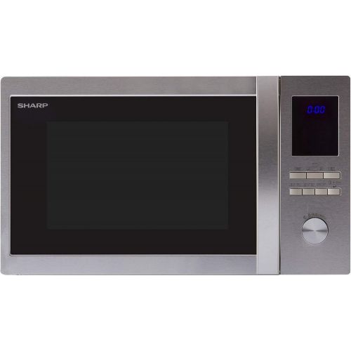  Sharp R922STWE 3-in1 Mikrowelle mit Grill und Heissluft / 32 L / 1000 W / 1100 W Infrarotgrill / 2500 W Heissluft / LED-Display / 10 Automatikprogramme / Gewichtgesteuerters Auftauen