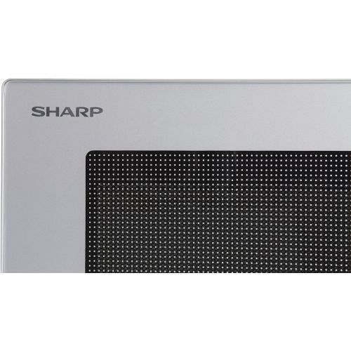  Sharp R204S Solo-Mikrowelle / 20 L / 800 W / 6 Leistungsstufen / Zeitschaltuhr von 30 Minuten bis 00 Sekunden / Gewichtgesteuertes Auftauen / Glasdrehteller (24,5 cm) / silber