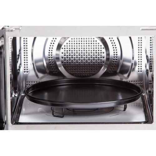  Sharp R-860S 3-in-1 Mikrowelle, Grill und Heissluft / 25 L / 900 W / 49 cm/ Programmautomatik / Gewicht und zeitgesteuertes Auftauen / edelstahl