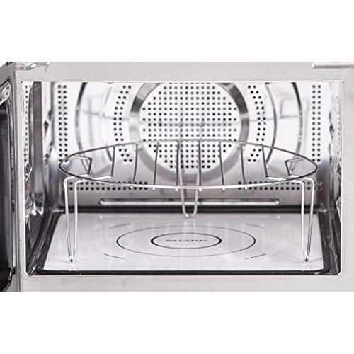  [아마존베스트]Sharp R-860S 3-in-1 Microwave, Grill and Fan Oven, 25 litre, 900 W, 49 cm, Automatic Programming, Weight and Time-Controlled Defrosting, Stainless Steel