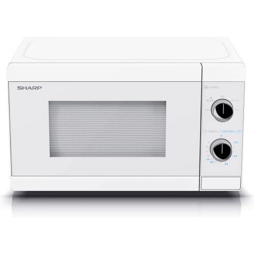  [아마존베스트]SHARP YC-MS01EC Microwave with Defrost Function / 800 Watt / 20 Litres / 5 Power Levels / Includes Turntable / Mechanical Control