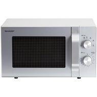[아마존베스트]Sharp R204S Solo Microwave, 20 L, 800W, 6 Power Levels, 30 Minute to 00 Seconds Timer, Weight Controlled Thawing, Glass Turntable (24.5 cm), Silver