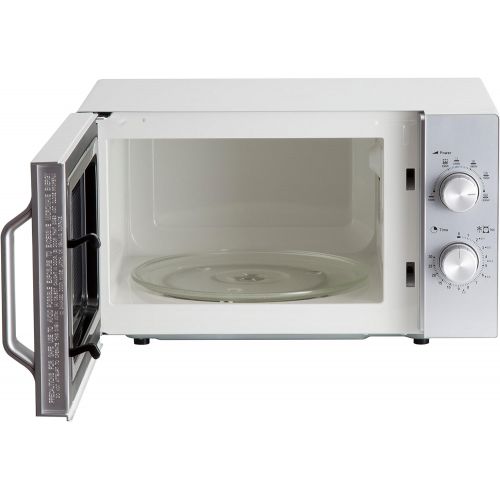  [아마존베스트]Sharp R204S Solo Microwave, 20 L, 800W, 6 Power Levels, 30 Minute to 00 Seconds Timer, Weight Controlled Thawing, Glass Turntable (24.5 cm), Silver