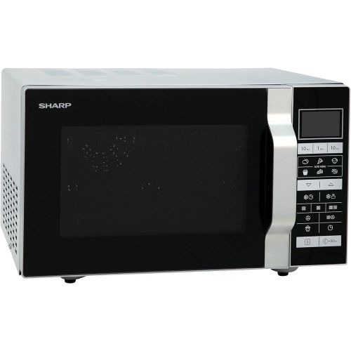  [아마존베스트]Sharp R-860S 3-in-1 Microwave, Grill and Fan Oven, 25 litre, 900 W, 49 cm, Automatic Programming, Weight and Time-Controlled Defrosting, Stainless Steel