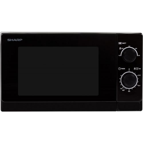  [아마존베스트]Sharp Microwave / 20 L Cooking Room / 800 W / Timer / Weight and Timed Defrosting, Black