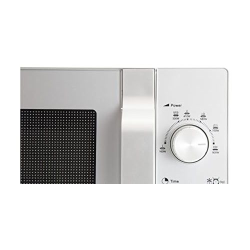  [아마존베스트]Sharp R204S Solo Microwave, 20 L, 800W, 6 Power Levels, 30 Minute to 00 Seconds Timer, Weight Controlled Thawing, Glass Turntable (24.5 cm), Silver