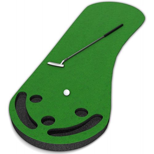  [아마존베스트]Shaun Webbs Signature Putting Green Indoor Mat 9x3 (Designed by PGA Pro & Golf Digest’s Top Teacher) Improve Your Putting Stroke and Lower Scores - Zero Bumps and Creases, Thick &