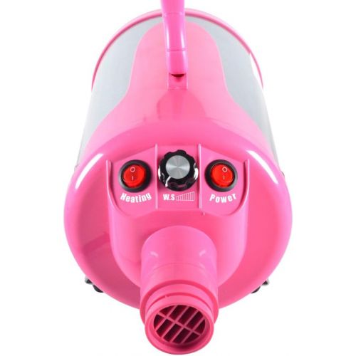  SHELANDY 3.2HP Stepless Adjustable Speed Pet hair force dryer Dog grooming blower with heater