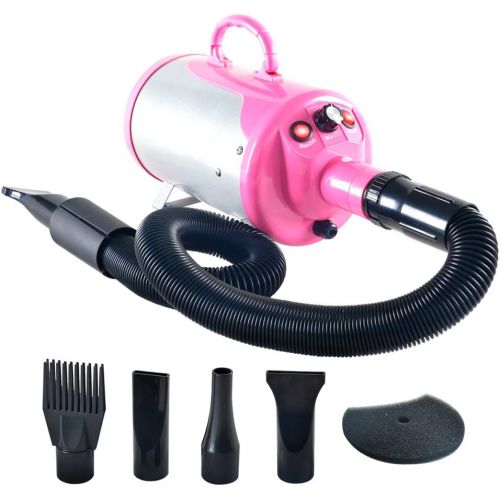  SHELANDY 3.2HP Stepless Adjustable Speed Pet hair force dryer Dog grooming blower with heater