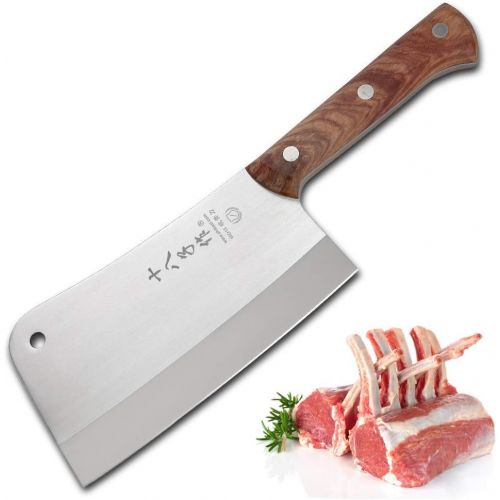  SHI BA ZI ZUO Heavy Duty Cleaver Butcher Knife for Chopping Bones