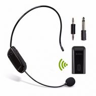 SHIDU UHF Wireless Microphone Headset Super-powerful Wall-through Headset mic with 2 in 1 Handheld, Stable Wireless Transmitter for Voice Amplifier, PC,Speaker, Compatible with All AUX A