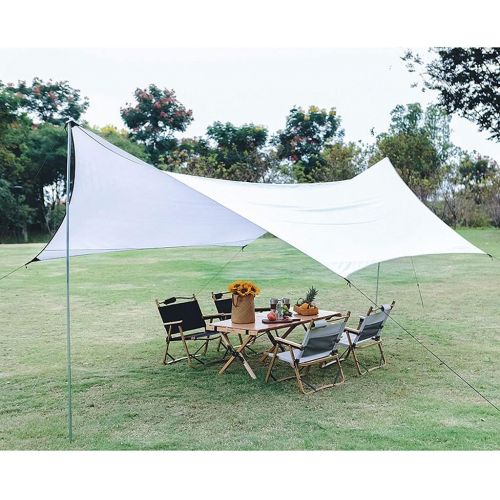 SHIJIANX Hammock Tent Tarp,Rain Fly Tent Tarp with Bracket,Silver Coated Polyester Taffeta Fabric,for Camping, Travel,Outdoor,Hammocks,3x5m