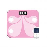 SHILINWEI 1pc Bluetooth Smart Electronic Scale Fat Weight Scale Digital Body Weight Measurement Fat Balance Scales Not Included Battery,Pink
