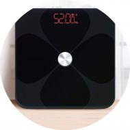 Hot SHILINWEI i90 Smart Bathroom Weight Scales Floor Body Fat Weighing Scale Smart Bluetooth Body Scale Balance Bluetooth 20 Index,Black
