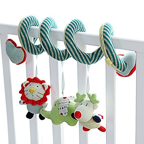  SHILOH Baby Activity Spiral Wrap Around Crib Bed Bassinet Stroller Rail Toy Sea Animals