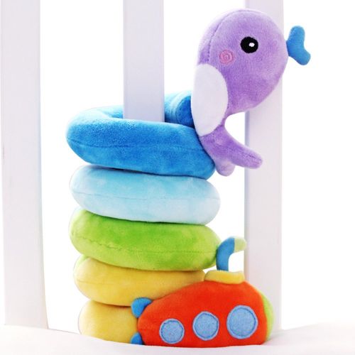  SHILOH Baby Activity Spiral Wrap Around Crib Bed Bassinet Stroller Rail Toy Sea Animals
