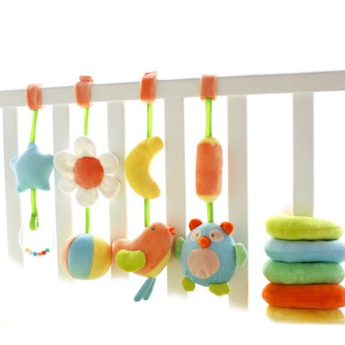  SHILOH Baby Activity Spiral Wrap Around Crib Bed Bassinet Stroller Rail Toy Sea Animals