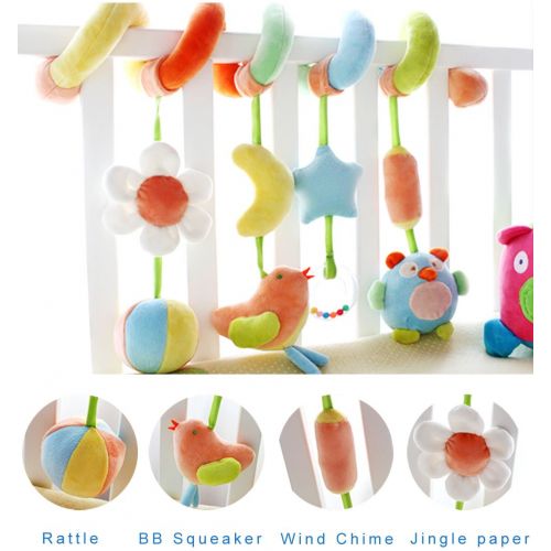  SHILOH Baby Activity Spiral Wrap Around Crib Bed Bassinet Stroller Rail Toy Sea Animals