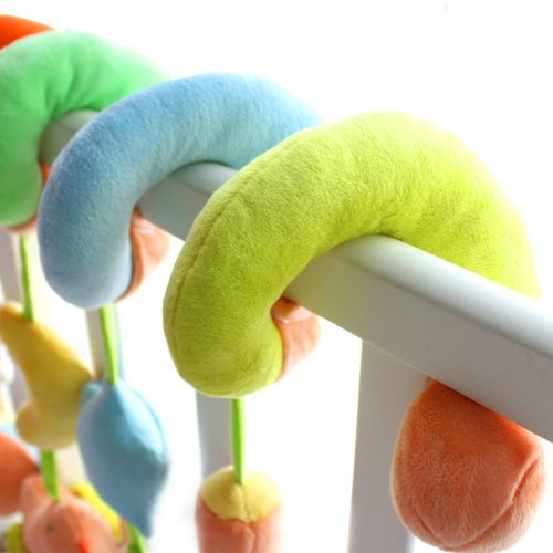  SHILOH Baby Activity Spiral Wrap Around Crib Bed Bassinet Stroller Rail Toy Sea Animals