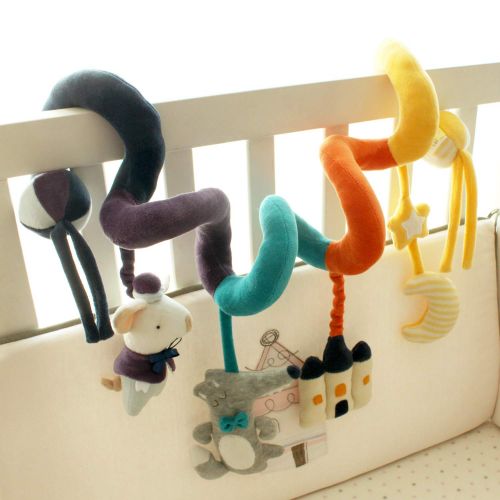  SHILOH Baby Activity Spiral Wrap Around Crib Bed Bassinet Stroller Rail Toy Sea Animals