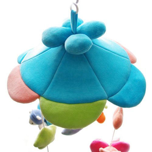  SHILOH Baby Crib Decoration Newborn Gift Plush Musical Mobile (Blue Sky)