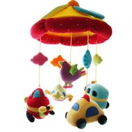 SHILOH Baby Crib Decoration Newborn Gift Plush Musical Mobile (Car & Plane)