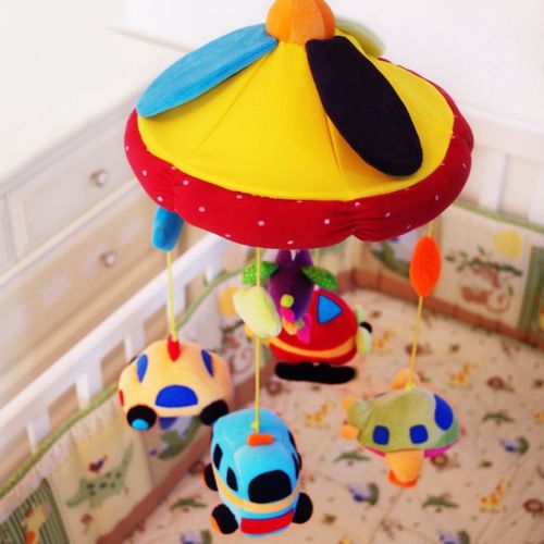  SHILOH Baby Crib Decoration Newborn Gift Plush Musical Mobile (Car & Plane)