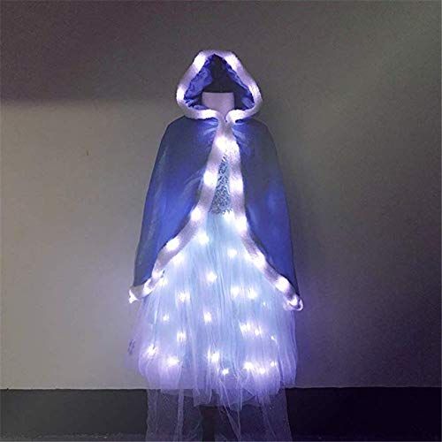  SHINYOU Girls Princess Cape Elsa Dresses Christmas Hooded Cape Cloak Princess Costume Elsa Dresses Cosplay