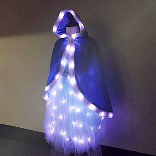  SHINYOU Girls Princess Cape Elsa Dresses Christmas Hooded Cape Cloak Princess Costume Elsa Dresses Cosplay