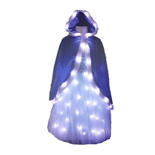  SHINYOU Girls Princess Cape Elsa Dresses Christmas Hooded Cape Cloak Princess Costume Elsa Dresses Cosplay