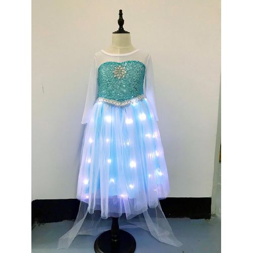  SHINYOU Girls Princess Dress Frozen Costume Elsa Dresses for Halloween, Cosplay