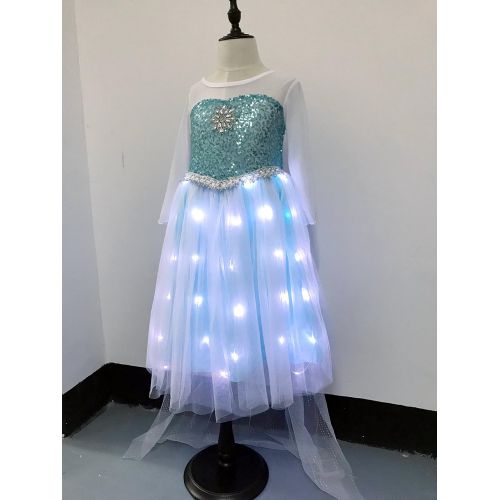  SHINYOU Girls Princess Dress Frozen Costume Elsa Dresses for Halloween, Cosplay