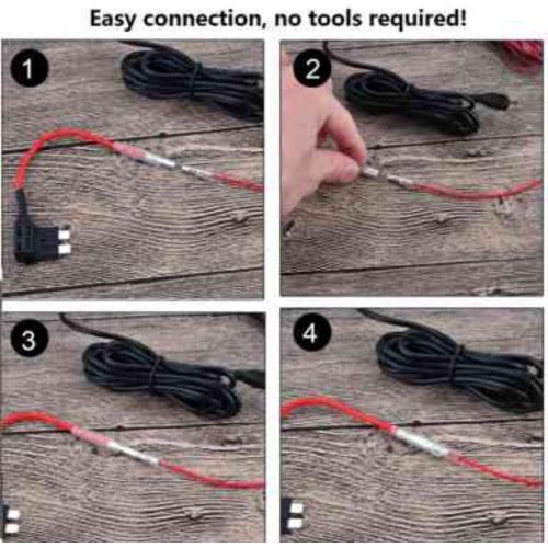  SHISHUO Dashcam Hardwire Kit with Mini USB and Micro USB Port, Battery Drain Protector, 12V 24V Input, 5V/2A Output, 5 Fuse Type and Installation of Break Bars/Cables