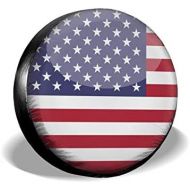 SHOE GONE Car Tire Cover American Flag Spare Wheel Tire Cover for Jeep,Trailer, RV, SUV, Truck Wheel,Camper Travel Trailer Accessories(14,15,16,17 Inch)