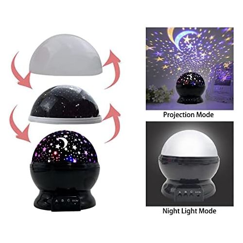  [아마존베스트]SHOHEN Star Night Light Projector for Kids, Rotating Baby Night Light Lamp Light up Bedroom with Moon Stars Best Birthday Xmas Gift for 3 4 5 6-12 Year Old Boys Girls Toys for 3-12 Year O