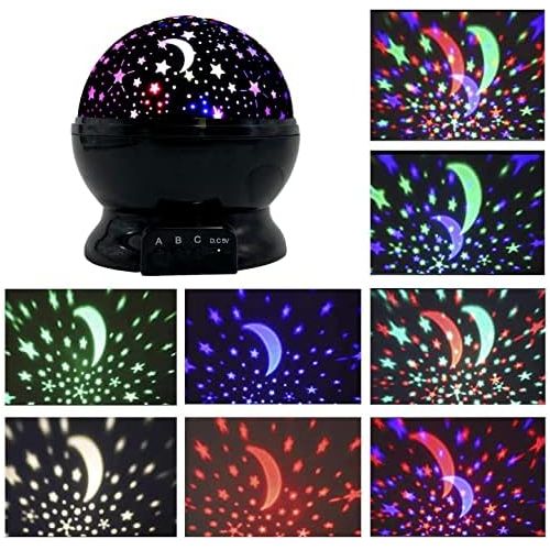  [아마존베스트]SHOHEN Star Night Light Projector for Kids, Rotating Baby Night Light Lamp Light up Bedroom with Moon Stars Best Birthday Xmas Gift for 3 4 5 6-12 Year Old Boys Girls Toys for 3-12 Year O