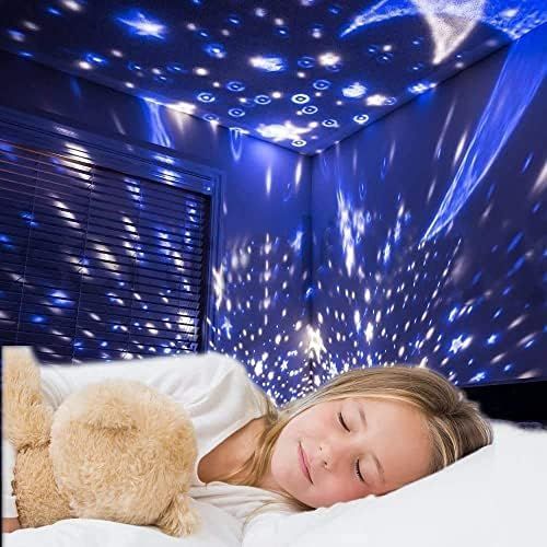  [아마존베스트]SHOHEN Star Night Light Projector for Kids, Rotating Baby Night Light Lamp Light up Bedroom with Moon Stars Best Birthday Xmas Gift for 3 4 5 6-12 Year Old Boys Girls Toys for 3-12 Year O