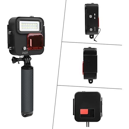  SHOOT 1000 Lumen wasserdichte Tauchlampe mit Floaty Griff fuer GoPro Hero 7 Black/(2018)/ Hero 6/ Hero 5/Hero 4 Kamera